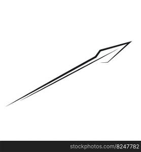 spear line icon vector illustration design template web