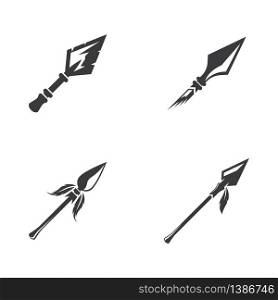 Spear logo icon vector design