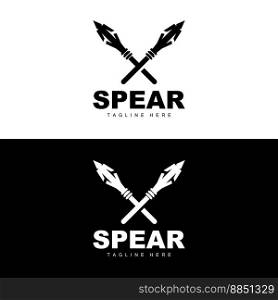 Spear Logo, Long Range Throwing Weapon Target Icon Design, Product And Company Brand Icon Illustration