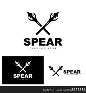 Spear Logo, Long Range Throwing Weapon Target Icon Design, Product And Company Brand Icon Illustration