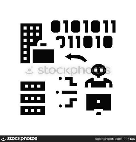 spear phishing attacks glyph icon vector. spear phishing attacks sign. isolated contour symbol black illustration. spear phishing attacks glyph icon vector illustration