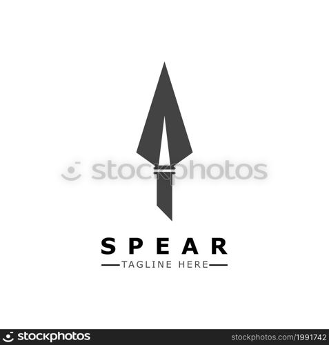 Spear vector illustration icon Template design