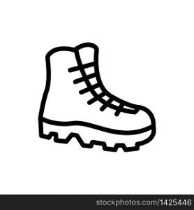 special climber shoes icon vector. special climber shoes sign. isolated contour symbol illustration. special climber shoes icon vector outline illustration