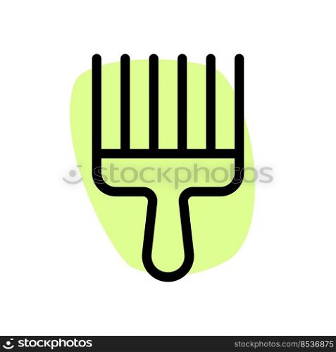Special comb with less brush isolated on a white background