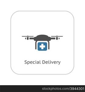 Special Delivery Icon. Flat Design.. Special Delivery Icon. Flat Design. Business Concept. Isolated Illustration.