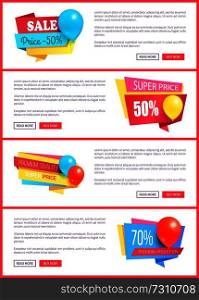 Special discount weekend sale best price super offer exclusive premium promotion set of color stickers with shiny glossy balloons web posters landing pages. Special Discount Weekend Sale Best Balloons Label