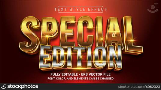 Special Edition Text Style Effect. Editable Graphic Text Template.