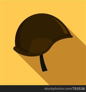 Special force helmet icon. Flat illustration of special force helmet vector icon for web design. Special force helmet icon, flat style