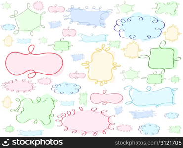 special hand-drawing frame background for design background
