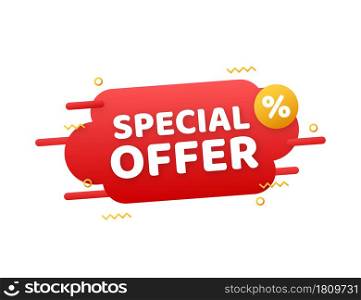 Special Offer grunge style red colored. Discount label. Vector stock illustration. Special Offer grunge style red colored. Discount label. Vector stock illustration.