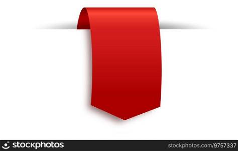 Special offer red tag. Blank label template isolated on white background. Special offer red tag. Blank label template