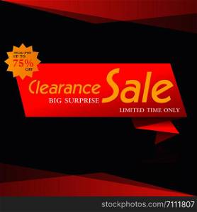 Special offer sale banner for your design ,discount clearance event festival , illustration vector
