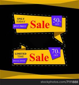 Special offer sale banner for your design , limited time ,discount clearance event festival , illustration vector