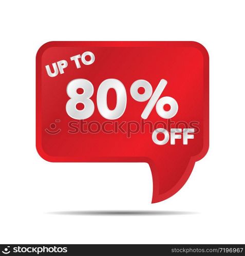 Special offer sale button with sale up to percent discount. for market, web, icons