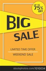 Special offer sale limited time poster A4 Scale , Banner promotion discount clearance event festival , illustration vector