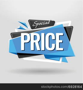 special price label vector. special price label vector art