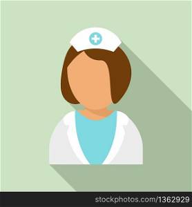 Specialist nurse icon. Flat illustration of specialist nurse vector icon for web design. Specialist nurse icon, flat style