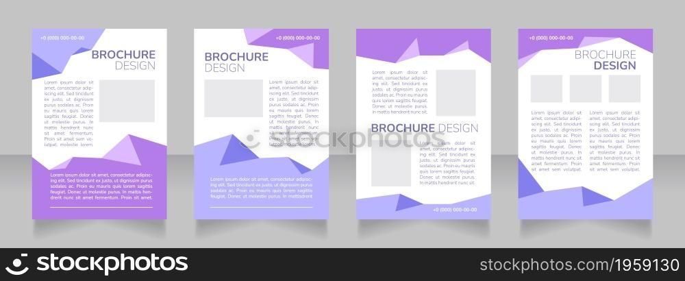 Specialized training courses blank brochure layout design. Vertical poster template set with empty copy space for text. Premade corporate reports collection. Editable flyer paper pages. Specialized training courses blank brochure layout design
