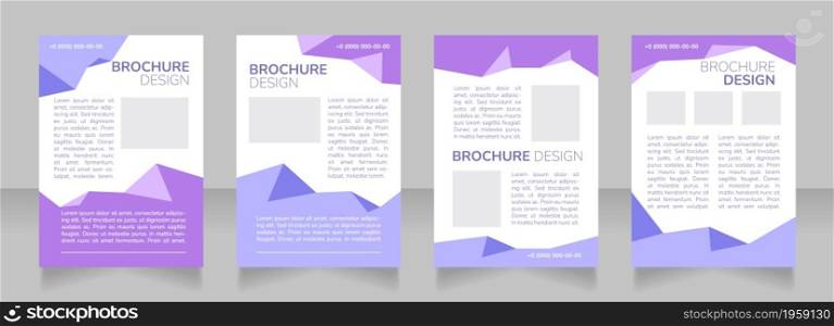 Specialized training courses blank brochure layout design. Vertical poster template set with empty copy space for text. Premade corporate reports collection. Editable flyer paper pages. Specialized training courses blank brochure layout design