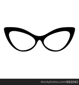 Spectacles without diopters icon. Simple illustration of spectacles without diopters vector icon for web. Spectacles without diopters icon, simple style.