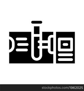 spectrophotometers lab electronic tool glyph icon vector. spectrophotometers lab electronic tool sign. isolated contour symbol black illustration. spectrophotometers lab electronic tool glyph icon vector illustration