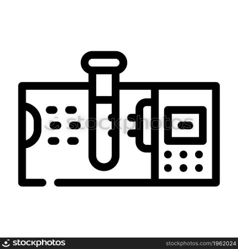 spectrophotometers lab electronic tool line icon vector. spectrophotometers lab electronic tool sign. isolated contour symbol black illustration. spectrophotometers lab electronic tool line icon vector illustration