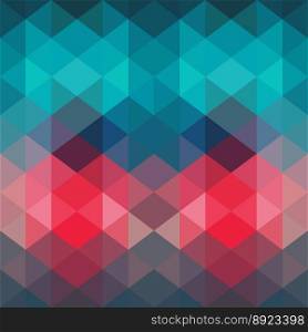 Spectrum geometric background made of triangles vector image
