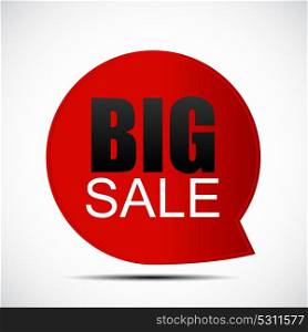 Speech Bubble Big Sale Label Vector Illustration EPS10. Speech Bubble Big Sale Label Vector Illustration