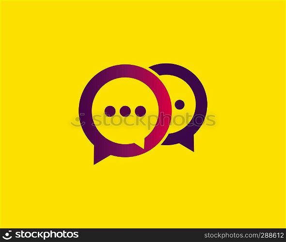 speech bubble chat communication illustration vector