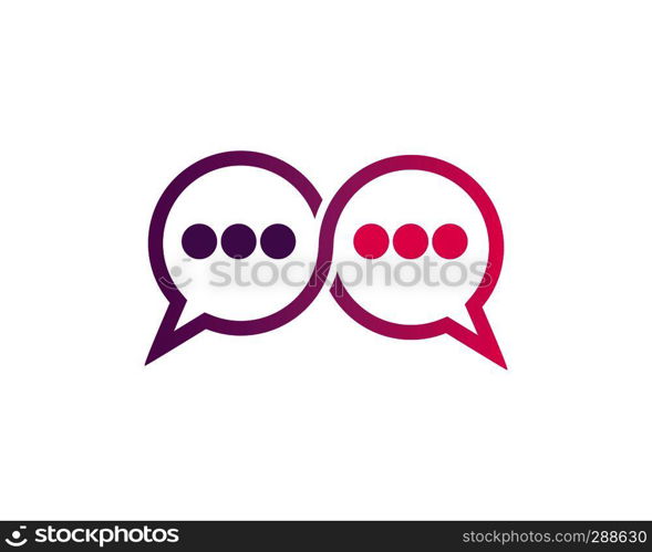 speech bubble chat communication illustration vector