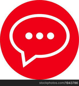 speech bubble chat icon sign design