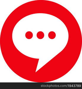 speech bubble chat icon sign design