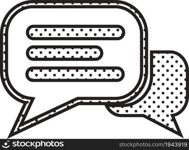 speech bubble chat icon sign design