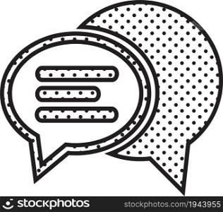 speech bubble chat icon sign design