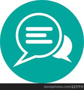 Speech bubble chat icon sign symbol design