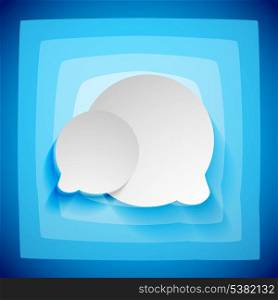 Speech bubble creative abstract background