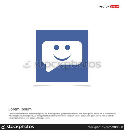 Speech bubble icon - Blue photo Frame