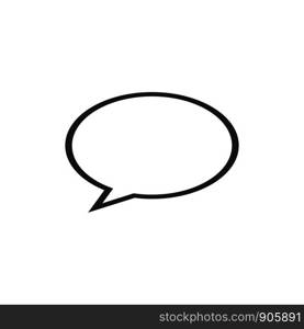 Speech bubble icon Logo template vector illustration