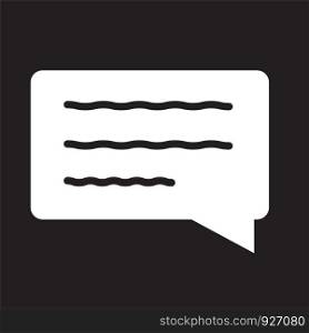 speech bubble icon on white background. flat style. speech bubble icon for your web site design, logo, app, UI. message symbol. chatting sign.