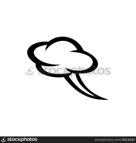 Speech bubble isolated cloud. Vector comic empty chat or communication monochrome sign. Chat or communication bubble, comic cloud