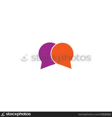 Speech bubble Logo template vector design