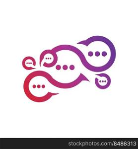 Speech bubble Logo template vector illustration