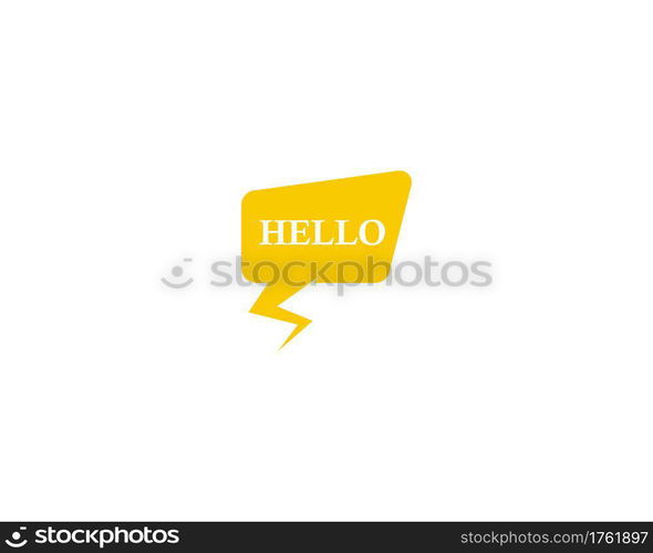 Speech bubble vector icon design