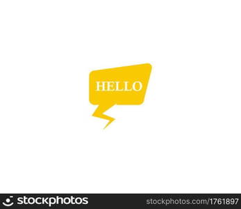 Speech bubble vector icon design