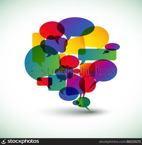 Speech bubble vector image