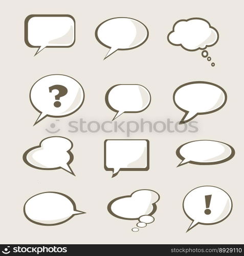 Speech bubble vector image