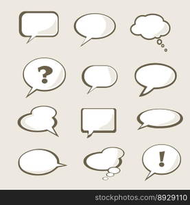 Speech bubble vector image