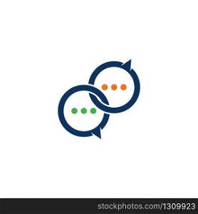 Speech bubble. Vector logo design. Business concept icon.