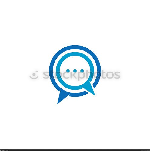 Speech bubble. Vector logo design. Business concept icon