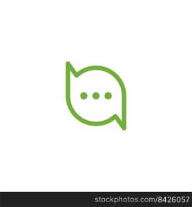 Speech bubble. Vector logo design. Business concept icon.
